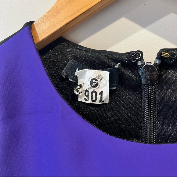 Bebe Purple Asymmetrical Mini Dress - Picture 4 of 9